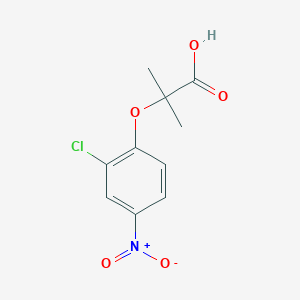 molecular formula C10H10ClNO5 B1286526 2-(2-Chloro-4-nitrophenoxy)-2-methylpropanoic acid CAS No. 870541-16-5