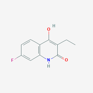 3-Ethyl-7-fluoro-2-hydroxyquinolin-4(1H)-one