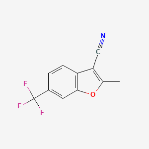 2-Methyl-6-(trifluoromethyl)benzofuran-3-carbonitrile