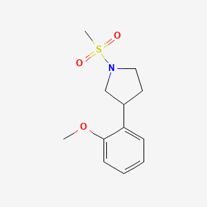 3-(2-Methoxyphenyl)-1-(methylsulfonyl)pyrrolidine