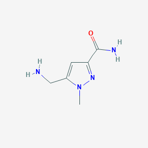 5-(Aminomethyl)-1-methyl-1H-pyrazole-3-carboxamide