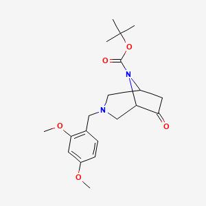 tert-Butyl 3-[(2,4-dimethoxyphenyl)methyl]-6-oxo-3,8-diazabicyclo[3.2.1]octane-8-carboxylate