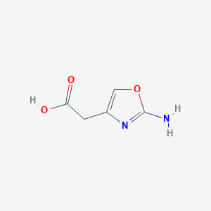 molecular formula C5H6N2O3 B12865384 2-(2-Aminooxazol-4-yl)acetic acid 