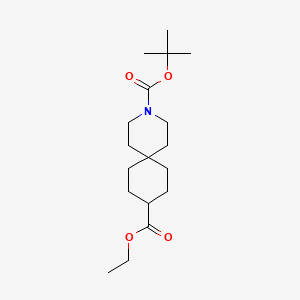 3-(tert-Butyl) 9-ethyl 3-azaspiro[5.5]undecane-3,9-dicarboxylate