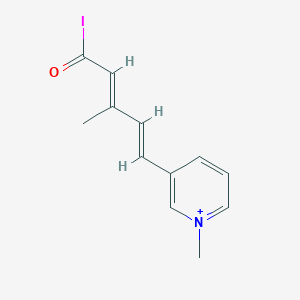 3-Methyl-5-(1-methylpyridinium-3-yl)penta-2,4-dienoic acid iodide