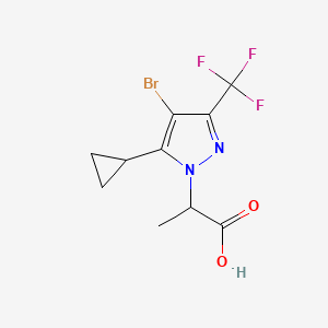 2-[4-bromo-5-cyclopropyl-3-(trifluoromethyl)-1H-pyrazol-1-yl]propanoic acid