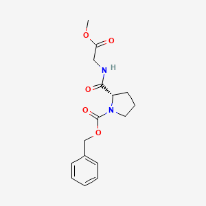 (S)-Benzyl 2-((2-methoxy-2-oxoethyl)carbamoyl)pyrrolidine-1-carboxylate