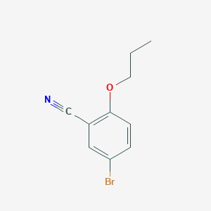 molecular formula C10H10BrNO B1286547 5-Bromo-2-propoxybenzonitrile CAS No. 279262-21-4