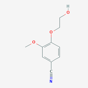 molecular formula C10H11NO3 B1286548 4-(2-Hydroxyethoxy)-3-methoxybenzonitrile 