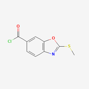 2-(Methylthio)benzo[d]oxazole-6-carbonyl chloride