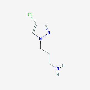 3-(4-chloro-1H-pyrazol-1-yl)propan-1-amine