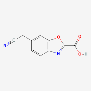 6-(Cyanomethyl)benzo[d]oxazole-2-carboxylic acid