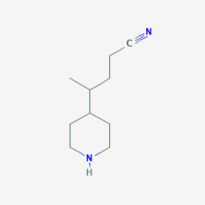 4-(Piperidin-4-yl)pentanenitrile