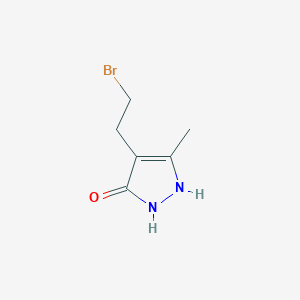 4-(2-Bromoethyl)-5-methyl-1H-pyrazol-3(2H)-one