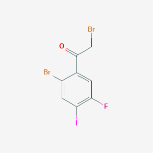 2-Bromo-5-fluoro-4-iodophenacyl bromide