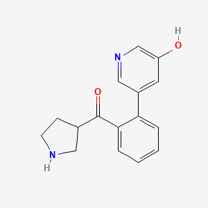 (2-(5-Hydroxypyridin-3-yl)phenyl)(pyrrolidin-3-yl)methanone