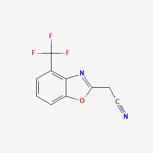 2-(4-(Trifluoromethyl)benzo[d]oxazol-2-yl)acetonitrile