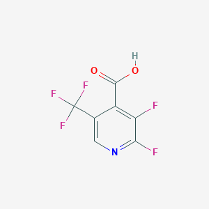 molecular formula C7H2F5NO2 B12865717 2,3-Difluoro-5-(trifluoromethyl)isonicotinic acid 