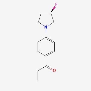 (R)-1-(4-(3-fluoropyrrolidin-1-yl)phenyl)propan-1-one