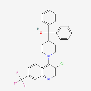 (1-(3-Chloro-7-(trifluoromethyl)quinolin-4-yl)piperidin-4-yl)diphenylmethanol