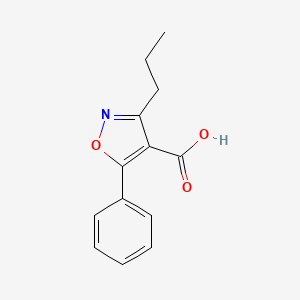 5-Phenyl-3-propyl-1,2-oxazole-4-carboxylic acid