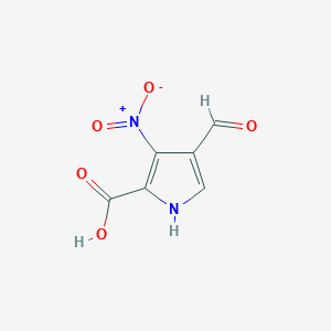 4-Formyl-3-nitro-1H-pyrrole-2-carboxylic acid