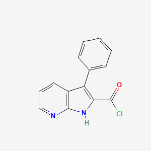 3-Phenyl-1H-pyrrolo[2,3-b]pyridine-2-carbonyl chloride