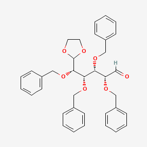 (2R,3S,4S,5S)-2,3,4,5-Tetrakis(benzyloxy)-5-(1,3-dioxolan-2-yl)pentanal