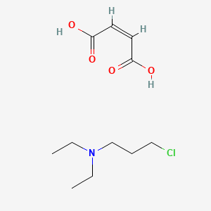 molecular formula C11H20ClNO4 B12865885 3-Diethylaminopropyl chloride maleate 