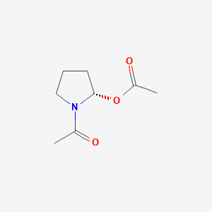 molecular formula C8H13NO3 B12865932 (S)-1-Acetylpyrrolidin-2-yl acetate 