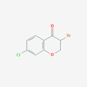 3-Bromo-7-chloro-2,3-dihydrochromen-4-one