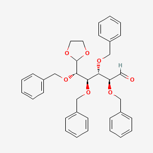 (2S,3S,4R,5S)-2,3,4,5-Tetrakis(benzyloxy)-5-(1,3-dioxolan-2-yl)pentanal