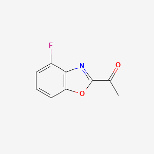 molecular formula C9H6FNO2 B12865967 1-(4-Fluorobenzo[d]oxazol-2-yl)ethanone 