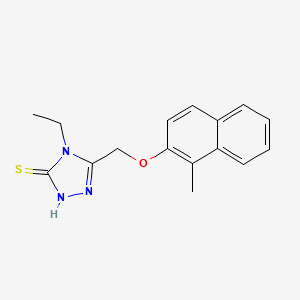 4-Ethyl-5-(1-methyl-naphthalen-2-yloxymethyl)-4H-[1,2,4]triazole-3-thiol