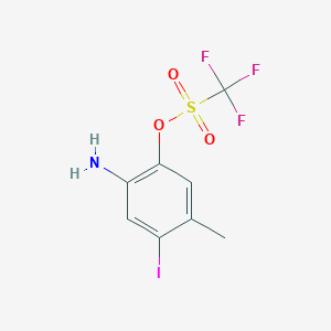 2-Amino-4-iodo-5-methylphenyl trifluoromethanesulphonate