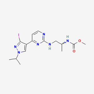 Methyl (R)-(1-((4-(3-iodo-1-isopropyl-1H-pyrazol-4-yl)pyrimidin-2-yl)amino)propan-2-yl)carbamate