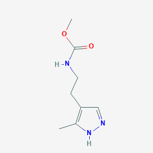 Methyl (2-(3-methyl-1H-pyrazol-4-yl)ethyl)carbamate