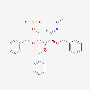 (2R,3S,4R,E)-2,3,4-Tris(benzyloxy)-5-(methoxyimino)pentyl methanesulfonate