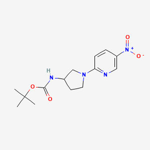 Tert-butyl (1-(5-nitropyridin-2-yl)pyrrolidin-3-yl)carbamate