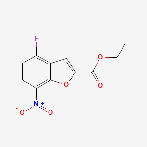 Ethyl 4-fluoro-7-nitrobenzo[b]furan-2-carboxylate