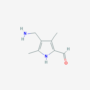 4-(aminomethyl)-3,5-dimethyl-1H-pyrrole-2-carbaldehyde