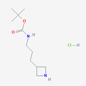 tert-Butyl N-[3-(azetidin-3-yl)propyl]carbamate hydrochloride