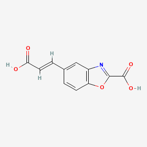 5-(2-Carboxyvinyl)benzo[d]oxazole-2-carboxylic acid