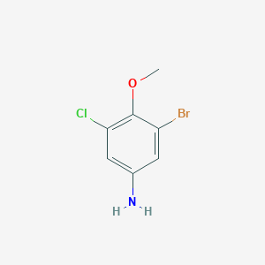 molecular formula C7H7BrClNO B1286630 3-Bromo-5-chloro-4-methoxyaniline CAS No. 84972-58-7