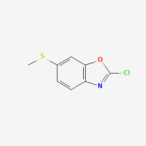 2-Chloro-6-(methylthio)benzo[d]oxazole