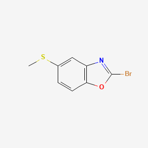 2-Bromo-5-(methylthio)benzo[d]oxazole