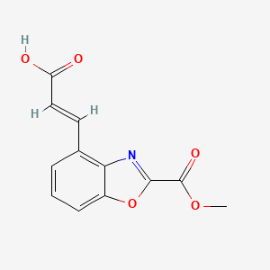 3-(2-(Methoxycarbonyl)benzo[d]oxazol-4-yl)acrylic acid