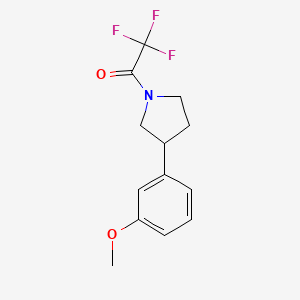 2,2,2-Trifluoro-1-(3-(3-methoxyphenyl)pyrrolidin-1-yl)ethanone