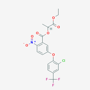 molecular formula C19H15ClF3NO7 B128664 乳酸菌素 CAS No. 77501-63-4