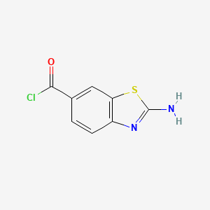 molecular formula C8H5ClN2OS B1286646 2-Amino-1,3-benzothiazole-6-carbonyl chloride CAS No. 743384-25-0